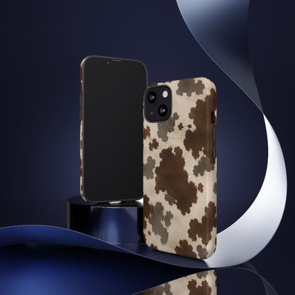 Stylish Mocha Cow Print Phone Case