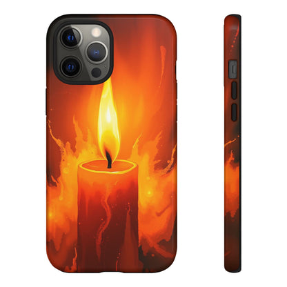 iPhone 12 Pro Max / Glossy Phone Case - Red Candle Phone Case