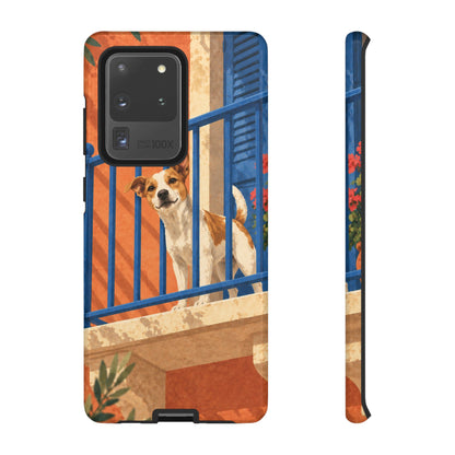 Jack Russell Terrier Balcony Busybody Phone Case - Multicolor Phone Case - Samsung Galaxy S20 Ultra / Glossy