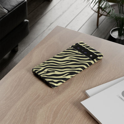 Stylish Neutral Zebra Print Phone Case