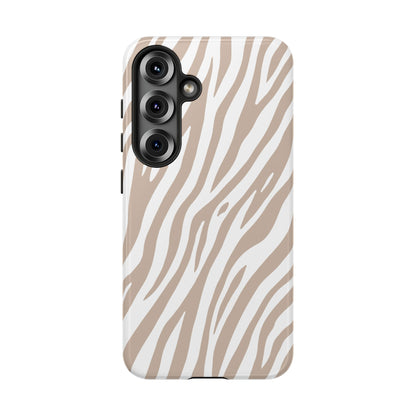 Oatmeal Tiger Print Phone Case