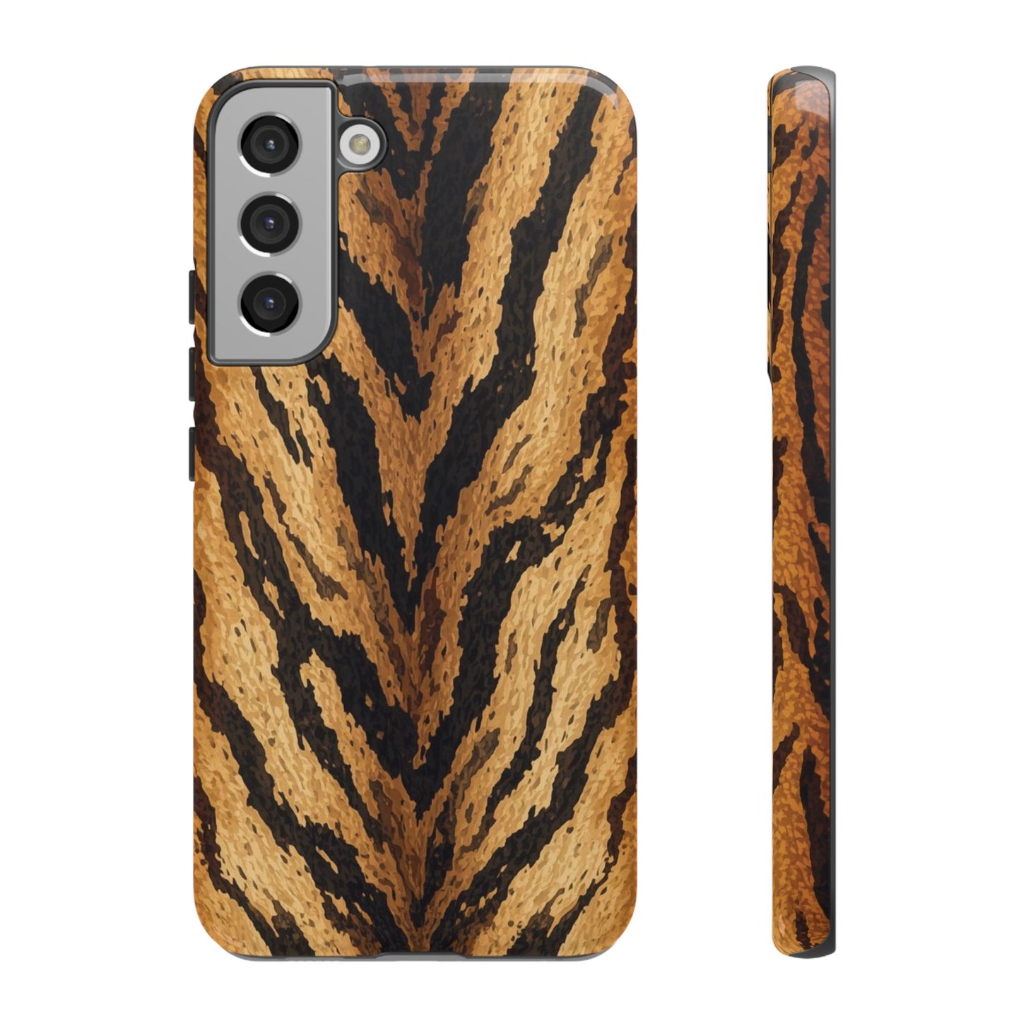 Amber Tiger Print Phone Case