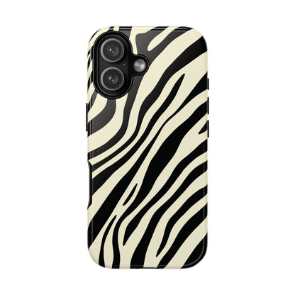 Modern Neutral Zebra Print Phone Case
