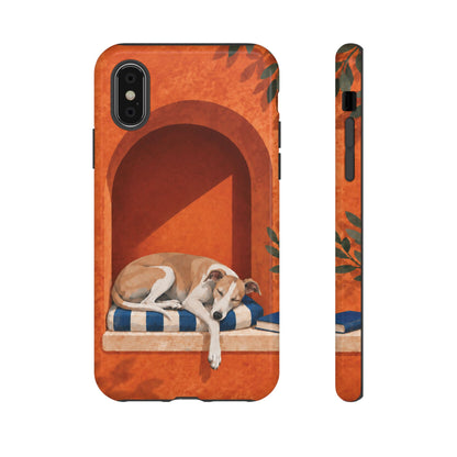 Whippet Siesta Nook Phone Case - Multicolor Phone Case - iPhone X / Glossy