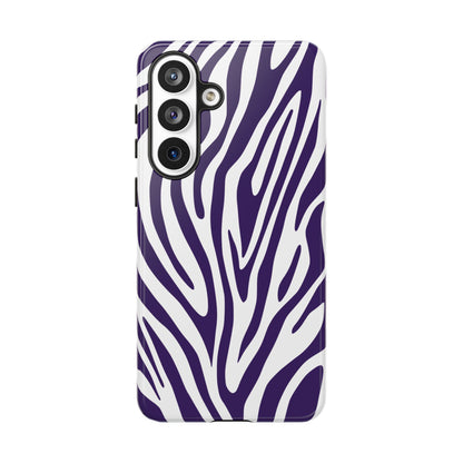Graphic Purple Tiger Print Phone Case