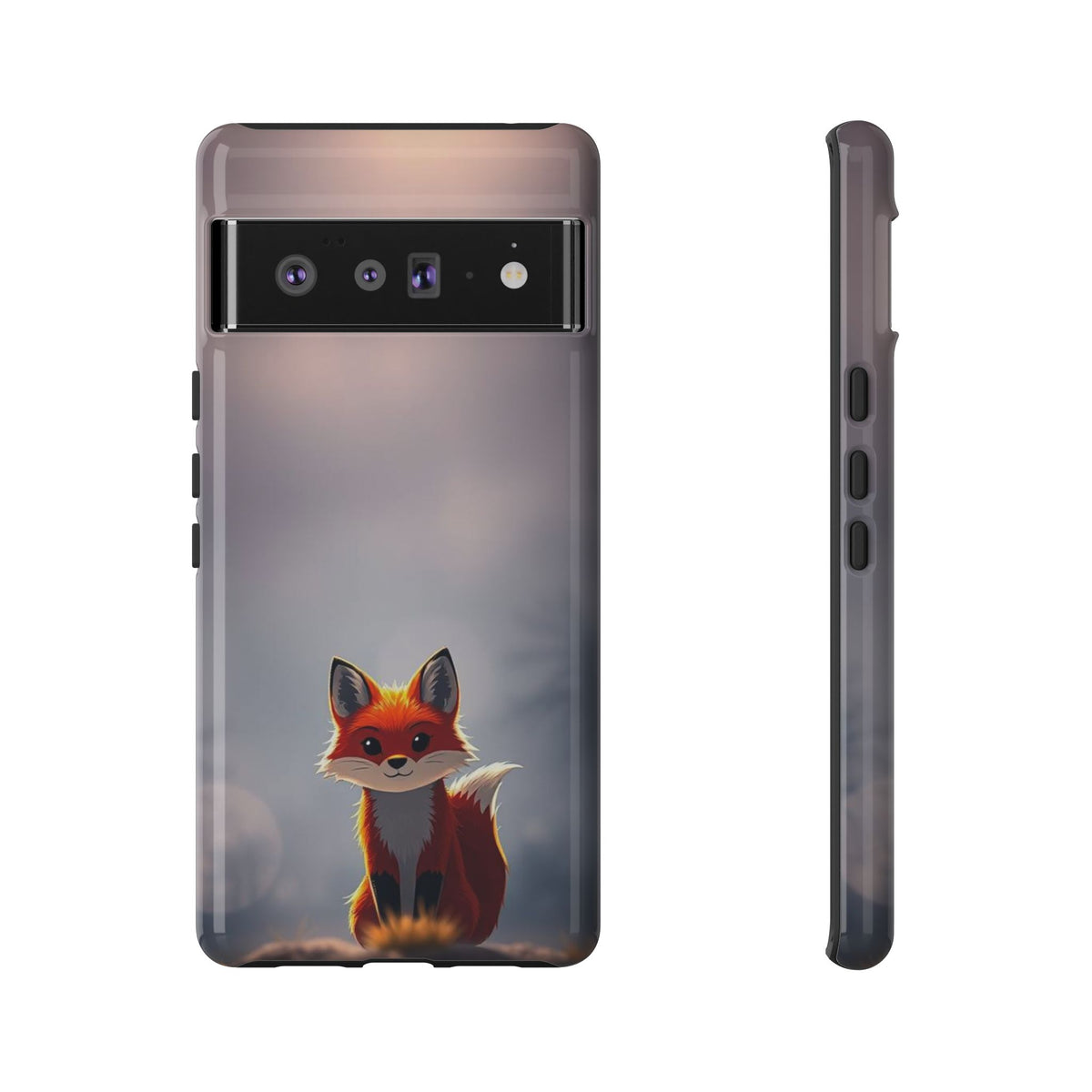 Cute Gothic Fox Design Phone Case - Multicolor Phone Case - Google Pixel 6 Pro / Glossy
