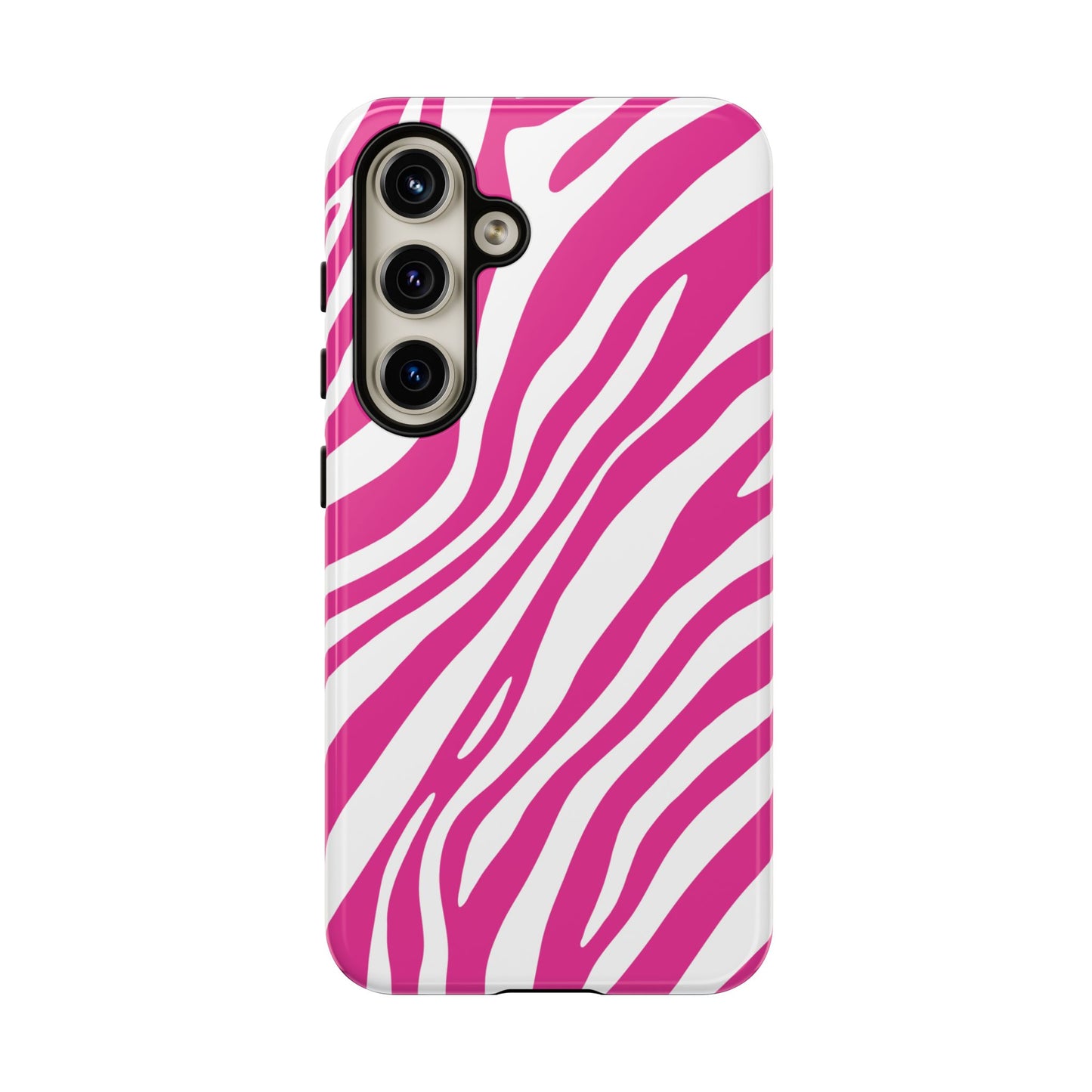 Modern Hot Pink Zebra Print Phone Case