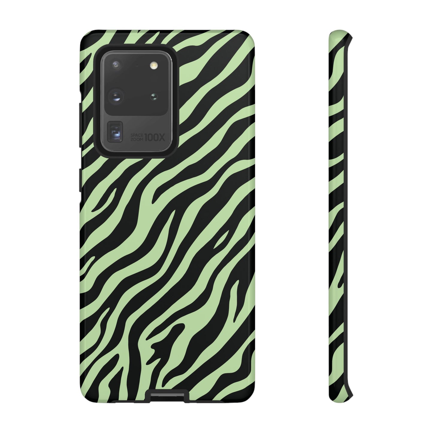 Stylish Mint Zebra Print Phone Case