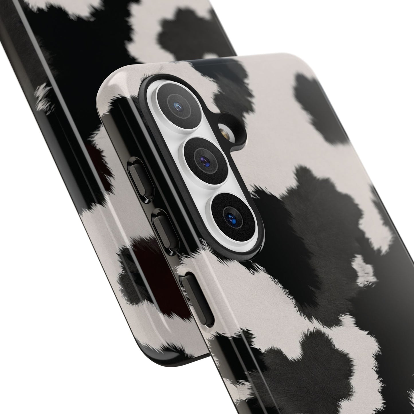 Modern Monochrome Cow Print Phone Case