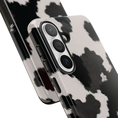 Modern Monochrome Cow Print Phone Case