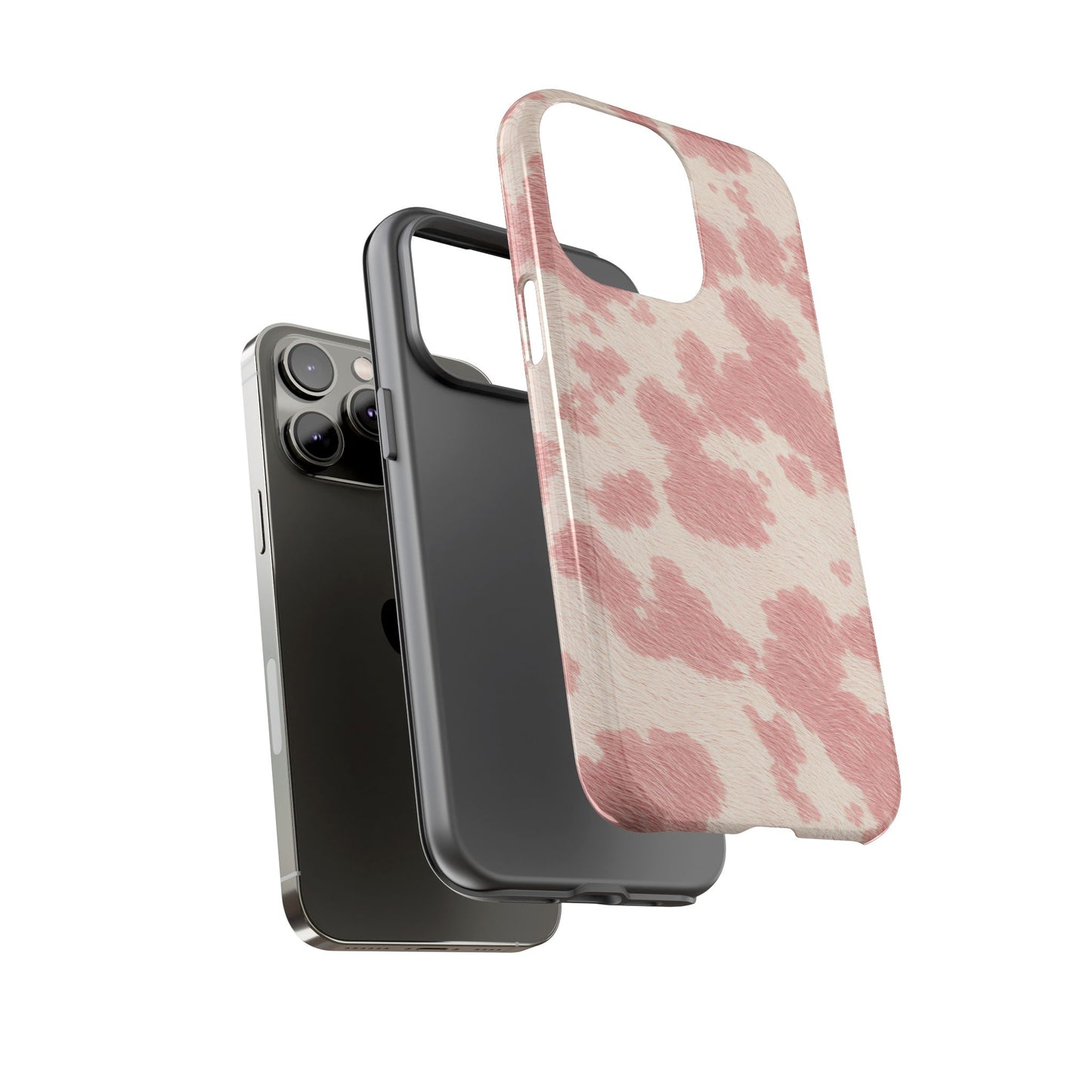 Pretty Blush Cow Print Phone Case