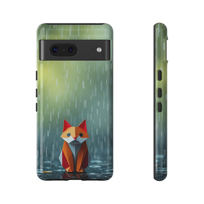Google Pixel 7 / Glossy Phone Case - Origami ’Soggy Fox’ Design Phone Case