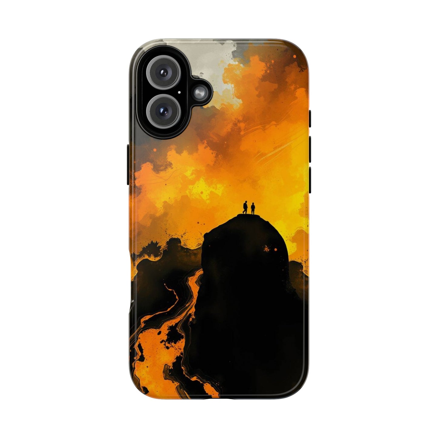 iPhone 16 Plus / Glossy Phone Case - Gothic Watercolour Scene Phone Case