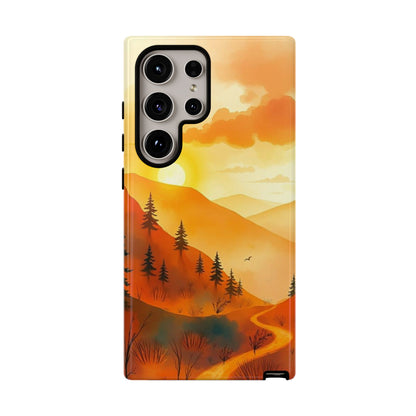 Golden Sunset Design Phone Case - Multicolor Phone Case - Samsung Galaxy S24 Ultra / Glossy