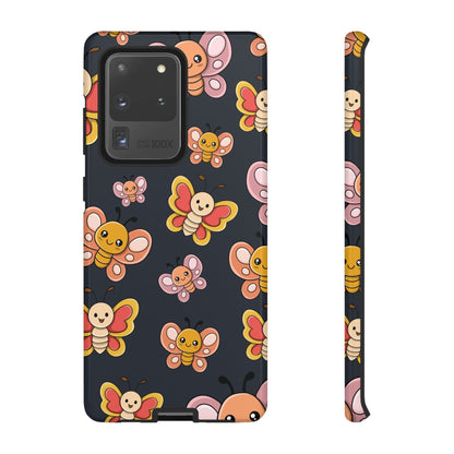 Grey Butterfly Sticker Design Phone Case - Grey Phone Case - Samsung Galaxy S20 Ultra / Glossy
