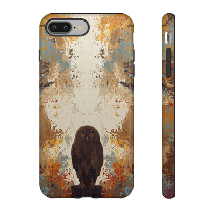 iPhone 8 Plus / Glossy Phone Case - Abstract Owl Design Phone Case