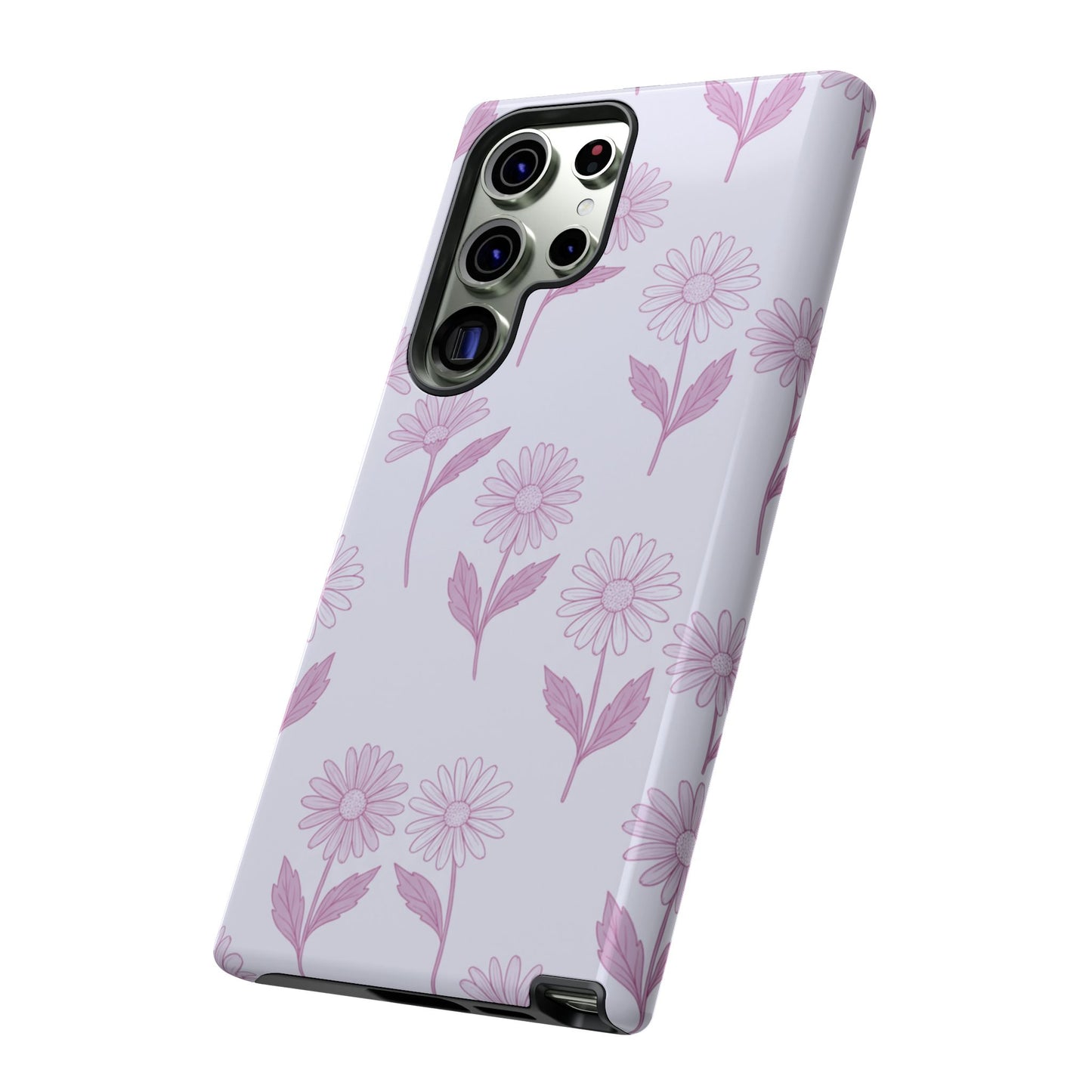 Pretty Lilac Daisy Pattern Phone Case