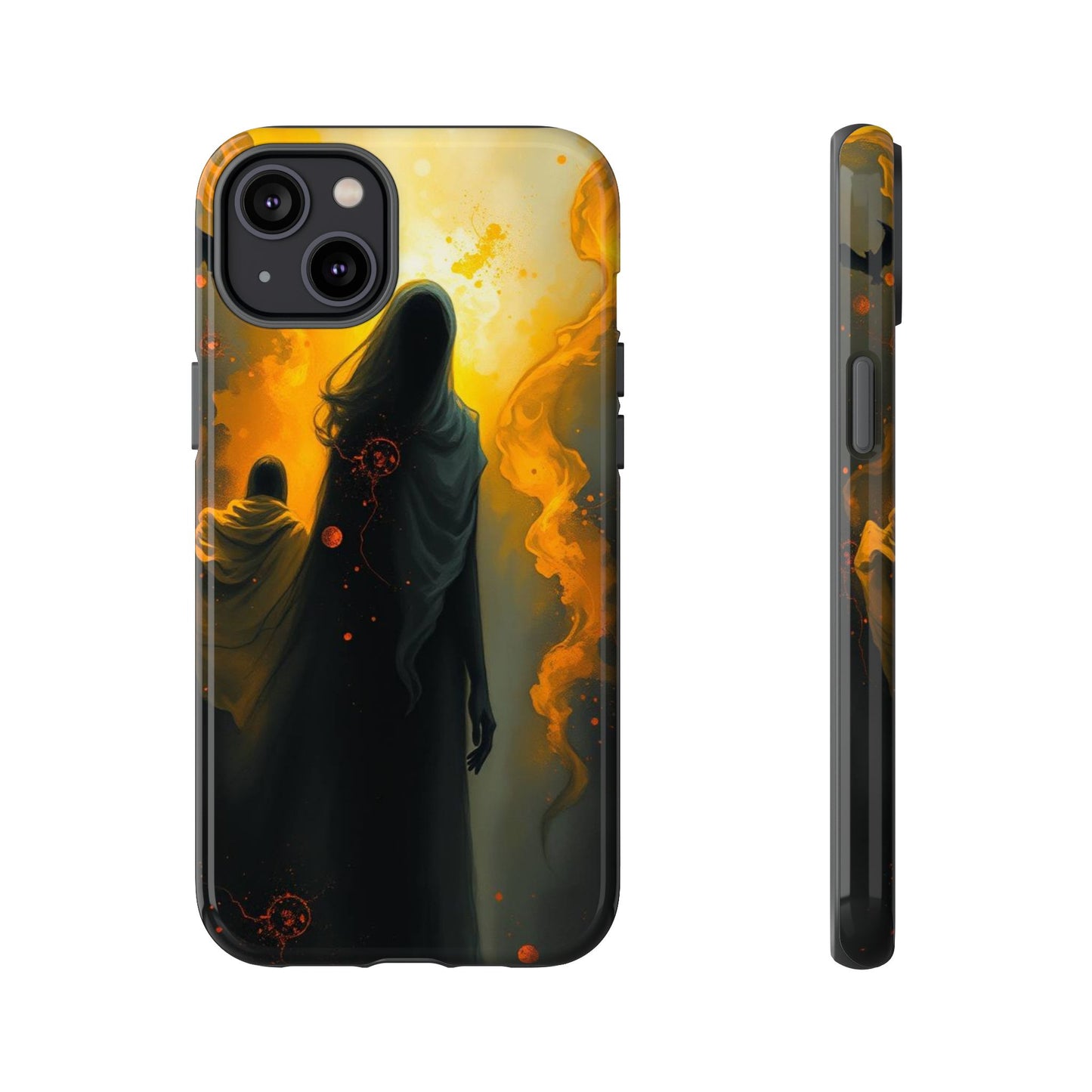 iPhone 14 Plus / Glossy Phone Case - Acrylic Gothic Myterious Figures Phone Case