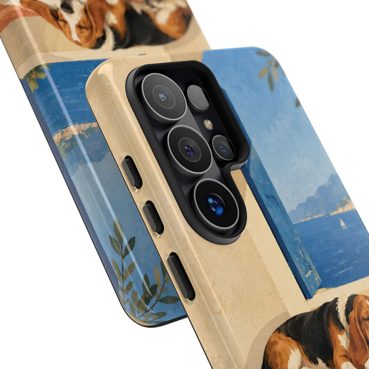 Basset Hound Unfinished Chapter Phone Case - Multicolor Phone Case