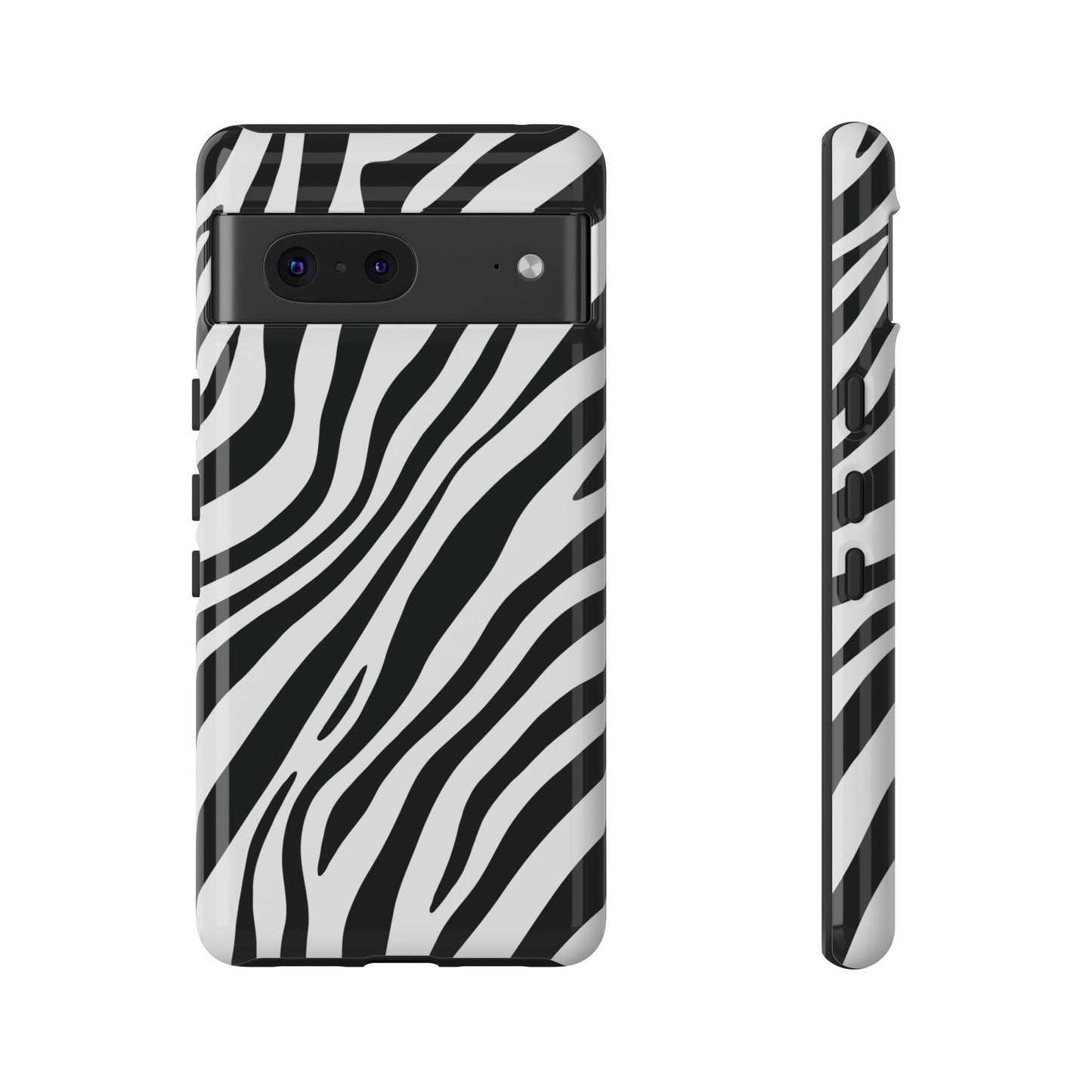 Modern Monochrome Zebra Print Phone Case