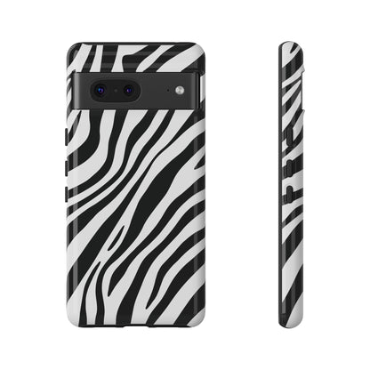 Modern Monochrome Zebra Print Phone Case