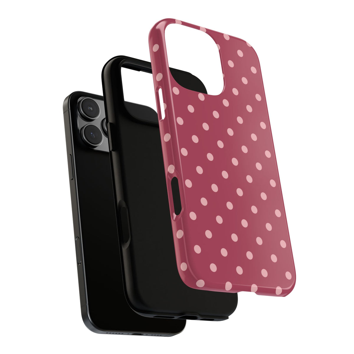 Pink Dot Pattern Phone Case - Pink Phone Case