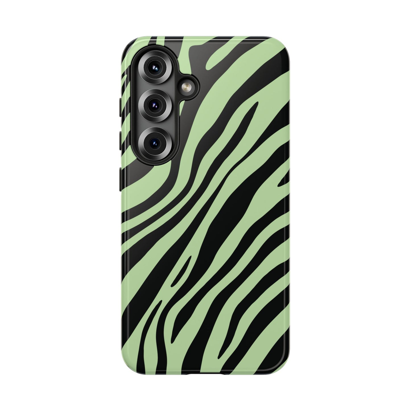 Modern Mint Zebra Print Phone Case