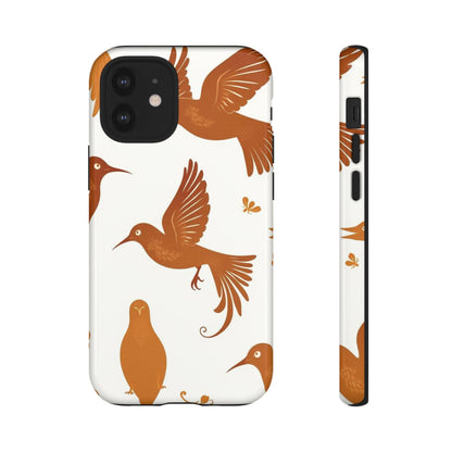 Abstract Bird Pattern Phone Case - Multicolor Phone Case - iPhone 12 Mini / Glossy