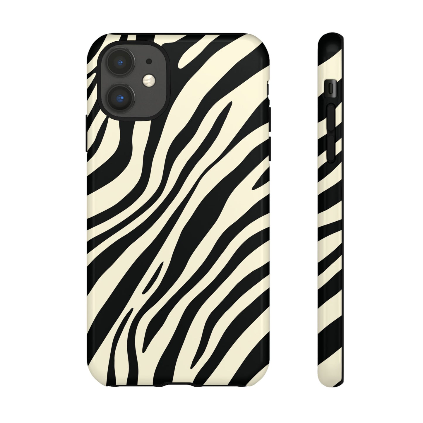 Modern Neutral Zebra Print Phone Case