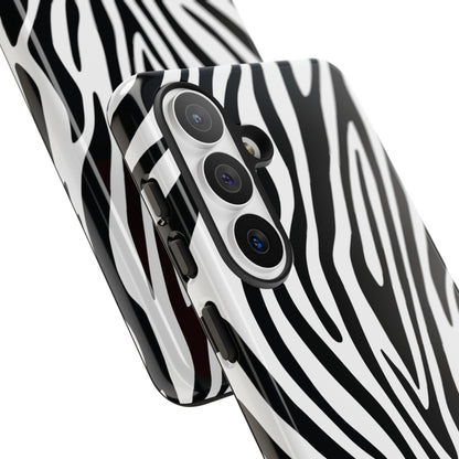Classic Monochrome Tiger Print Phone Case