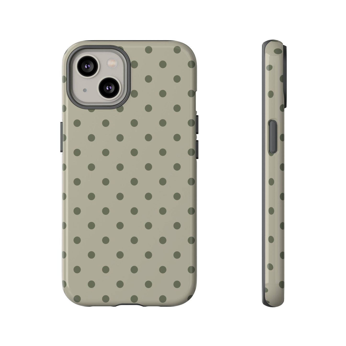 Green & Dark Green Dot Pattern Phone Case