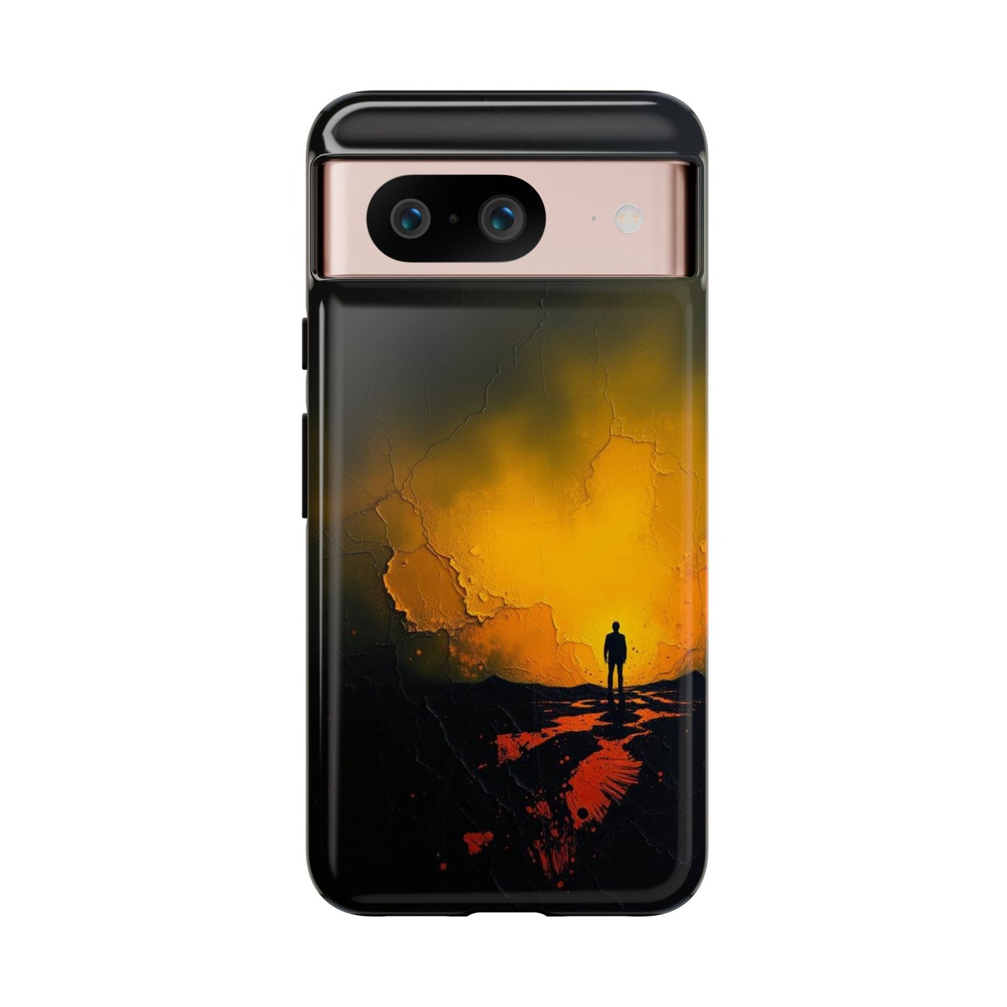 Google Pixel 8 / Glossy Phone Case - Acrylic Mysterious Figure Phone Case
