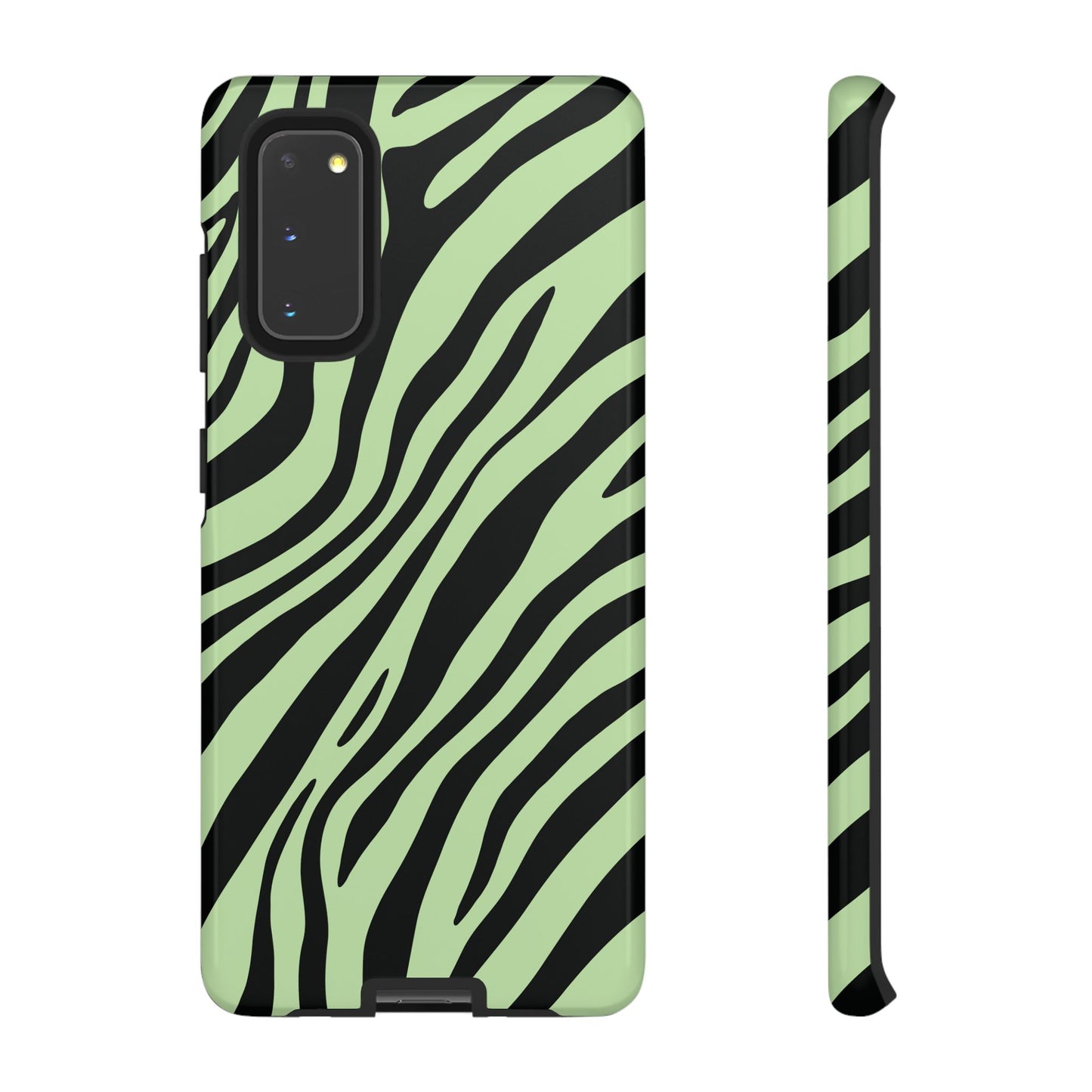 Modern Mint Zebra Print Phone Case