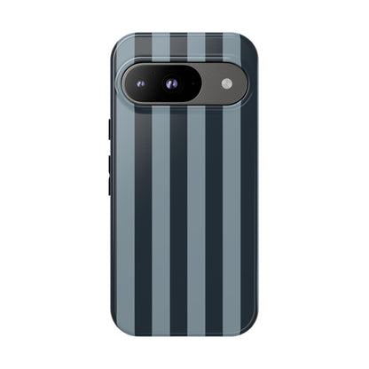 Dark Blue Stripe Pattern Phone Case - Blue Phone Case - Google Pixel 9 / Glossy