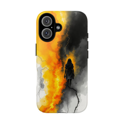 iPhone 16 / Glossy Phone Case - Watercolour Gothic Silhouette of a Woman Phone Case