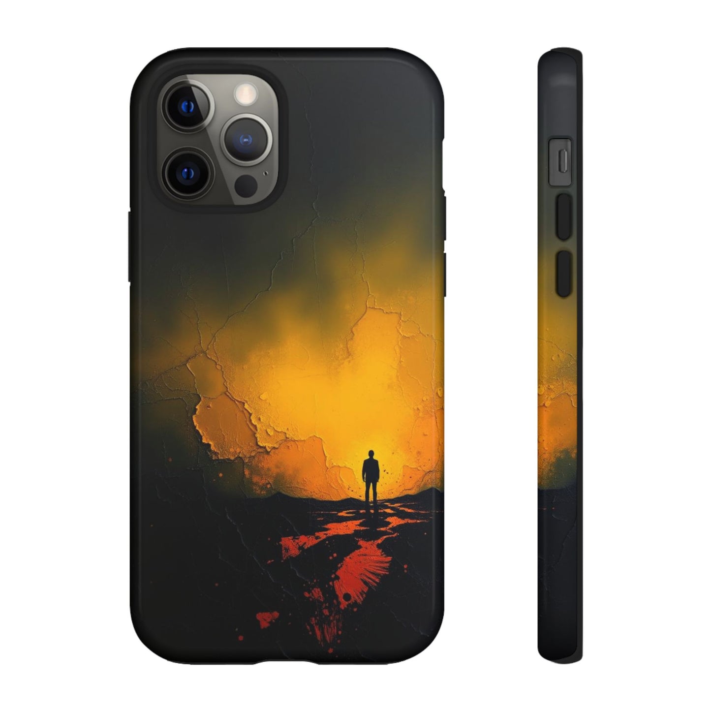 Acrylic Mysterious Figure Phone Case