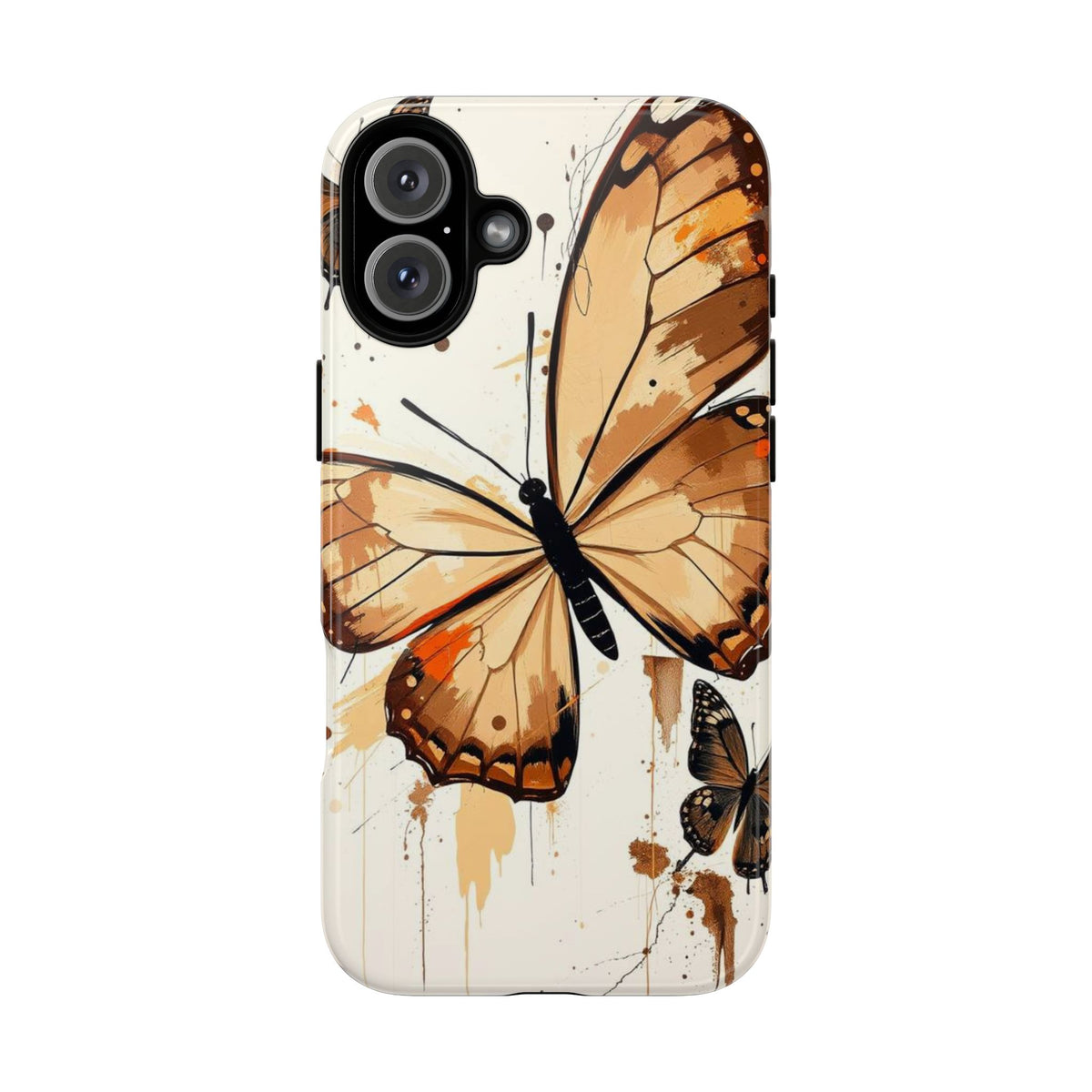 Acrylic Style Butterflies Design Phone Case - Multicolor Phone Case - iPhone 16 Plus / Glossy