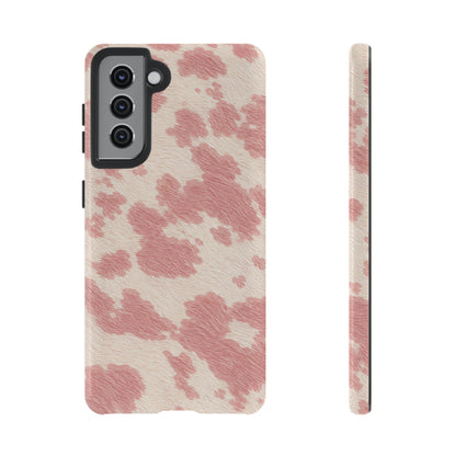Pretty Blush Cow Print Phone Case
