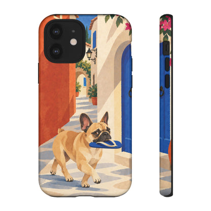 French Bulldog Quiet Lane Phone Case - Multicolor Phone Case - iPhone 12 / Glossy