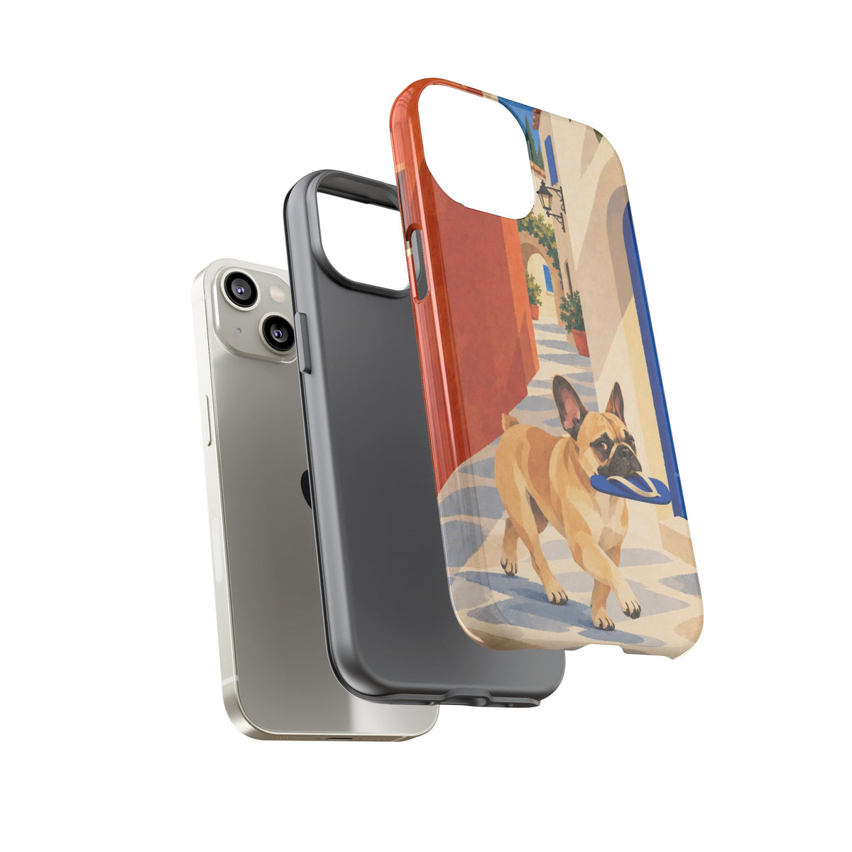 French Bulldog Quiet Lane Phone Case - Multicolor Phone Case