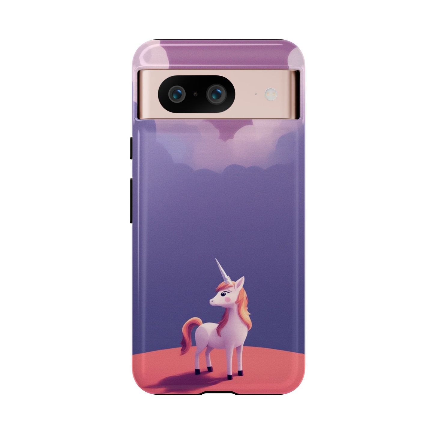 Google Pixel 8 / Glossy Phone Case - Cute Unicorn & Cloud Design Phone Case