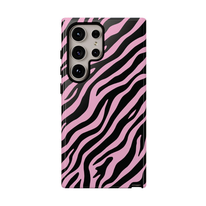 Stylish Blush Zebra Print Phone Case