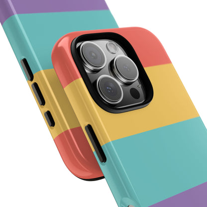 Pastel Rainbow Stripe Pattern Phone Case - Phone Case