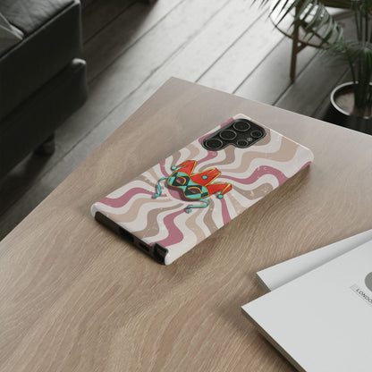 Venetian Jester Mask – Pink Retro Soft Revival Phone Case - Pink Phone Case
