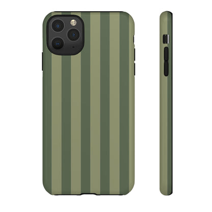 Green Stripe Pattern Phone Case - Green Phone Case - iPhone 11 Pro Max / Glossy