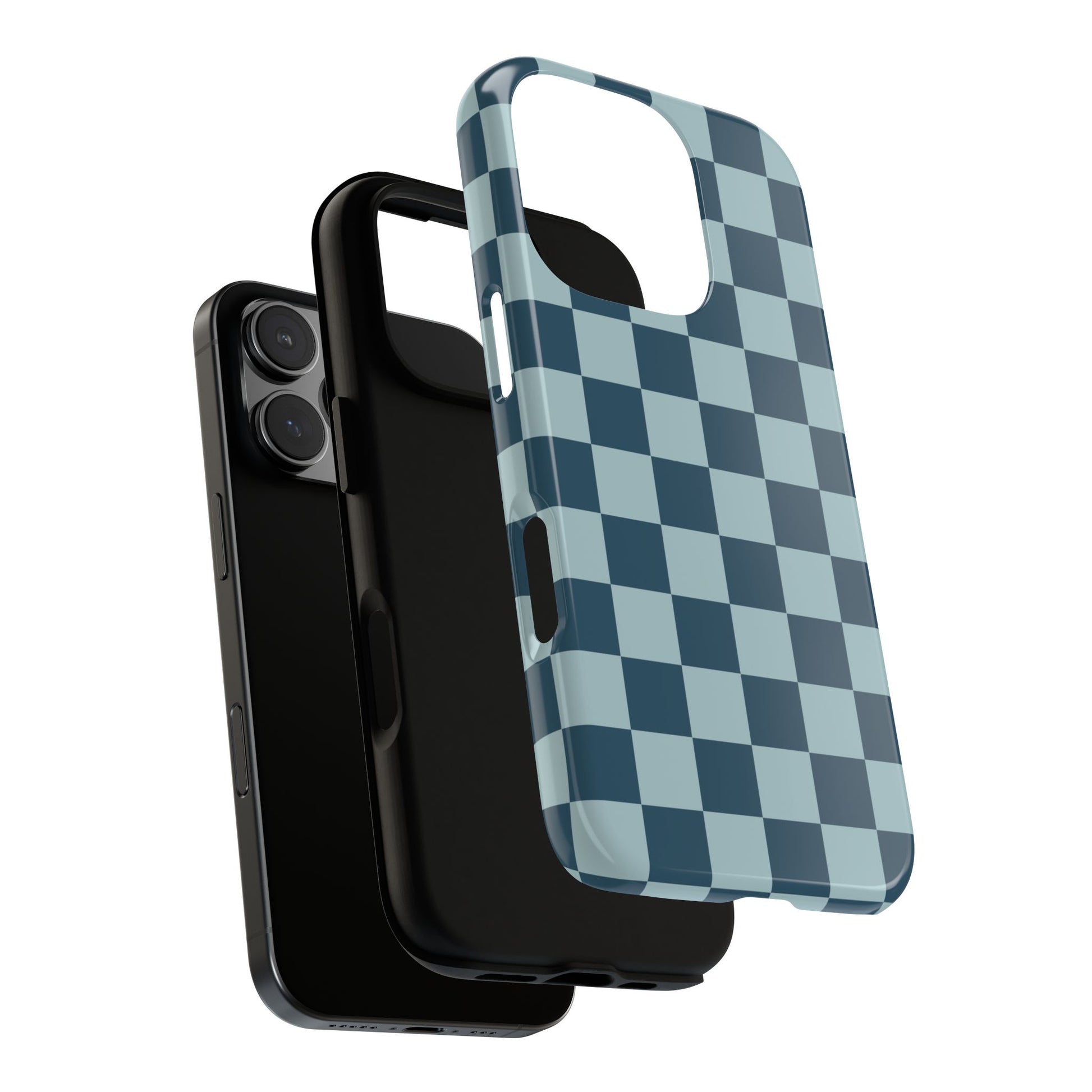 Phone Case - ’Blue Checkered Pattern’ Phone Case