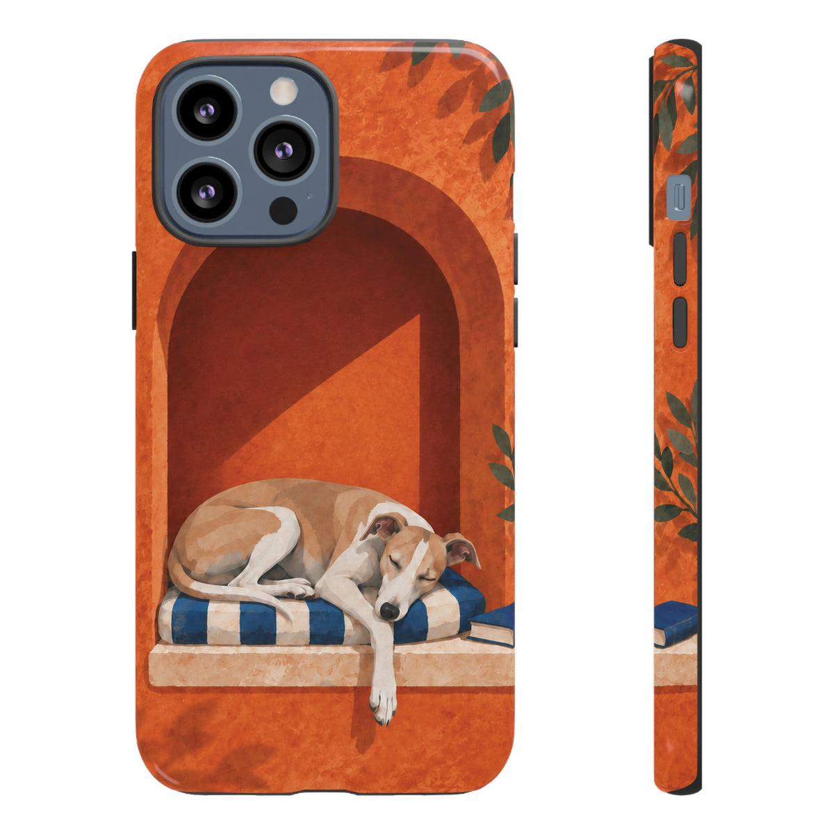 Whippet Siesta Nook Phone Case - Multicolor Phone Case - iPhone 13 Pro Max / Glossy