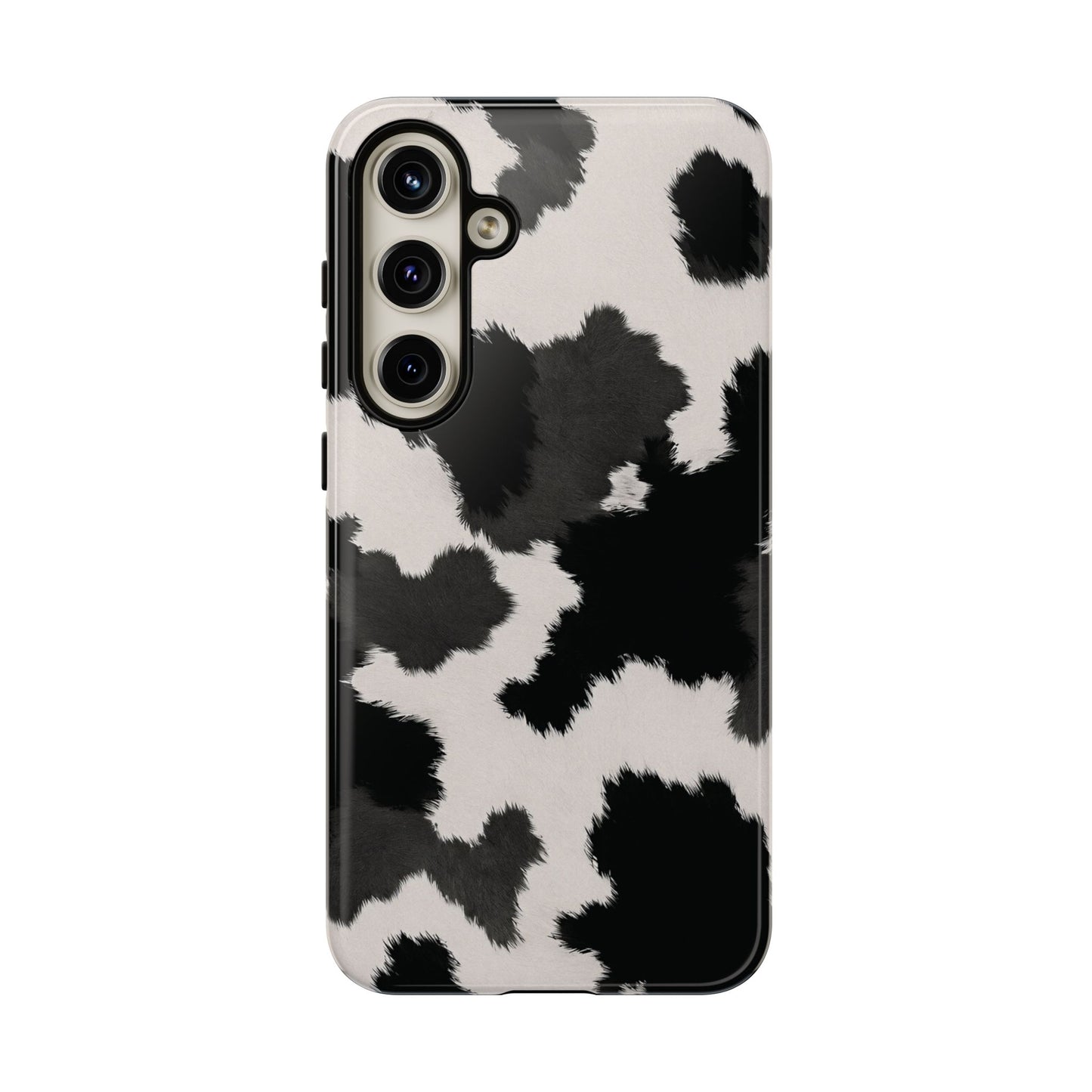 Modern Monochrome Cow Print Phone Case