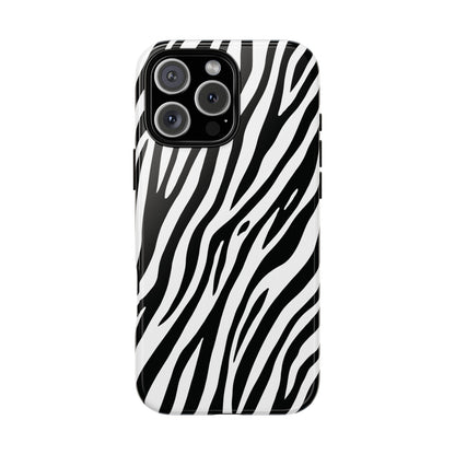 Monochrome Tiger Print Phone Case