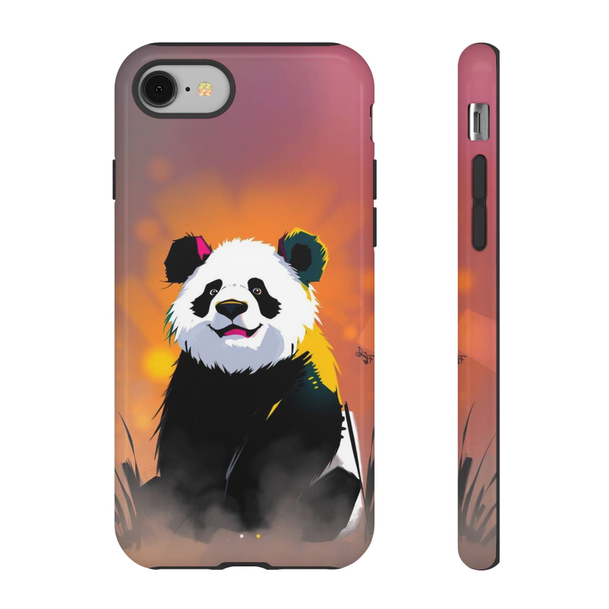 iPhone 8 / Glossy Phone Case - Pop Art Panda Design Phone Case